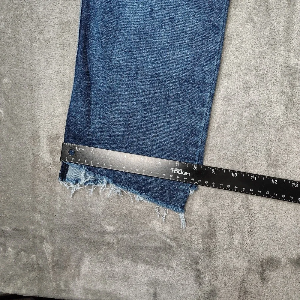 Democracy Jeans Womens 10 Blue Flare Leg AB Solution Medium Wash Stretch Denim‎